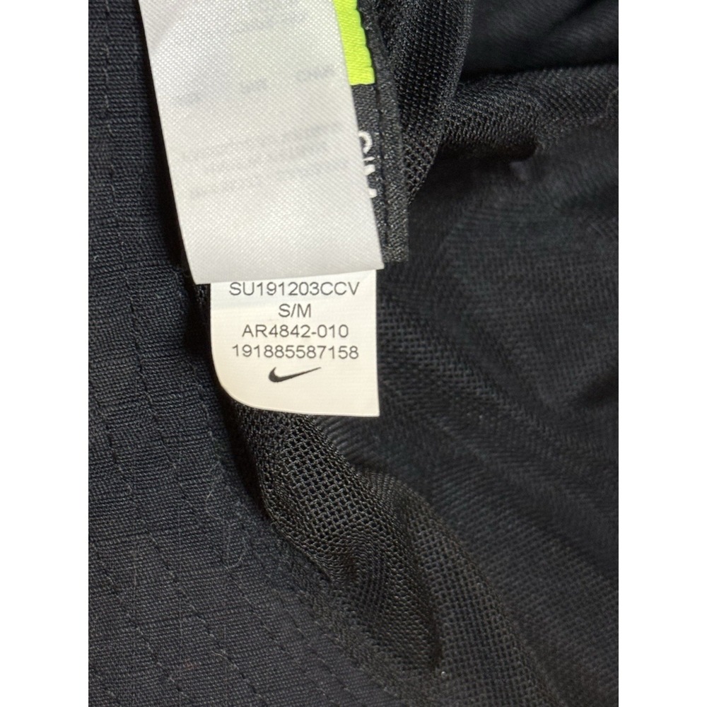 Nike Black Bucket Hat Nylon Dri-Fit With Strings Adult SM Apex Boonie Vacation - Picture 7 of 10